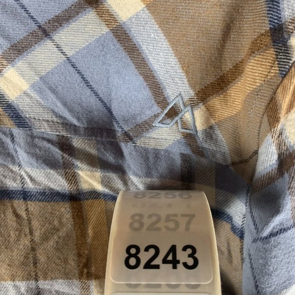 Alpine Design Shirt Men Medium Blue Plaid Cotton Flannel NWT Button-Up 8243 - Picture 8 of 8